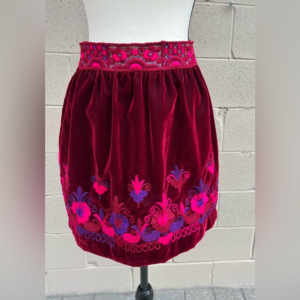 Anna Sui Velour skirt